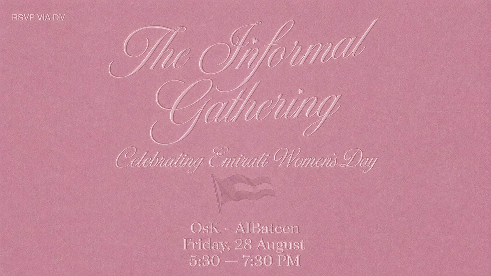 The Informal Gathering - Celebrating Emirati Women's Day