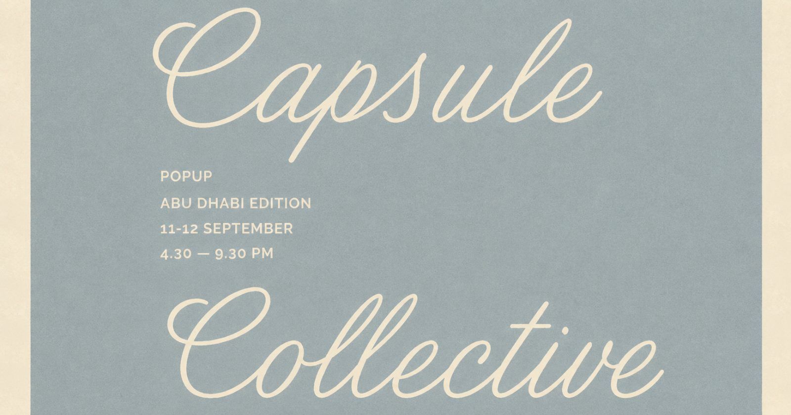 Capsule Collective Pop Up